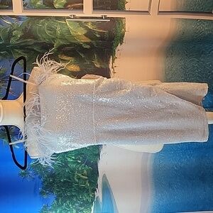 B. Darling Sequence Baby Blue Mini Dress size 0